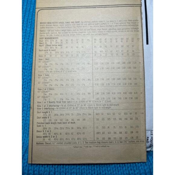 Reader Mail Sewing pattern 5755 Coat dress Drop waist skirt size 8-14 - Picture 4 of 6